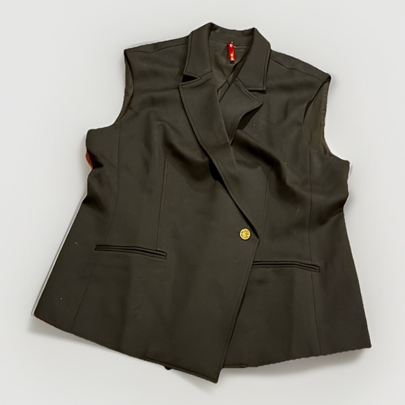 SPANX Jackets & Blazers - Spanx Perfect Asymmetric Tailored Vest Classic Black Women's 2X New Without Tags
